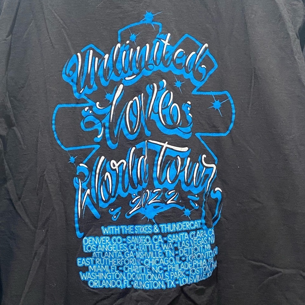 Red Hot Chili Peppers Band T Shirt, Unlimited Love World Tour 2022, 2X - Picture 3 of 4